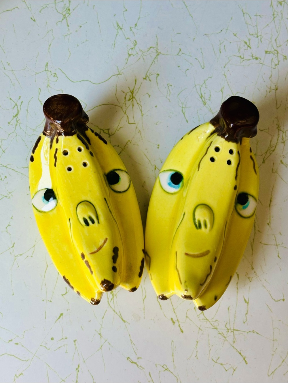 Rare Lipper & Mann Anthropomorphic Banana Salt and Pepper Shakers | Japan